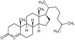 4-Cholesten-3-one-[4-13C]